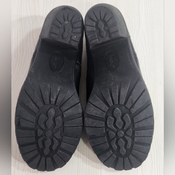 b.o.c. Sorla Block Heel Black Pebble Leather Slip On Stretch Ankle Booties 7.5 - Picture 8 of 8